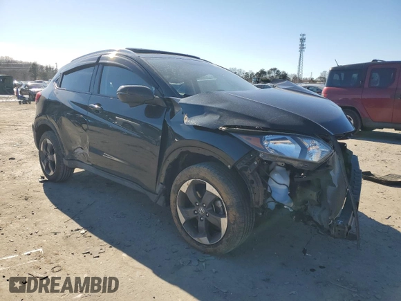 2018 Honda HR-V EX-L Navi with VIN 3CZRU6H78JM707582, listed as a Copart auction lot 45268565 with 84,624 mi miles and Salvage Title. Bid and sale history available at carsss.com. Image 4.