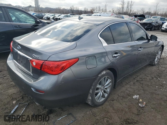 2017 Infiniti Q50 3.0t Signature Edition with VIN JN1EV7AR4HM837063, listed as a Copart auction lot 82882464 with 101,291 mi miles and Salvage Title. Bid and sale history available at carsss.com. Image 3.