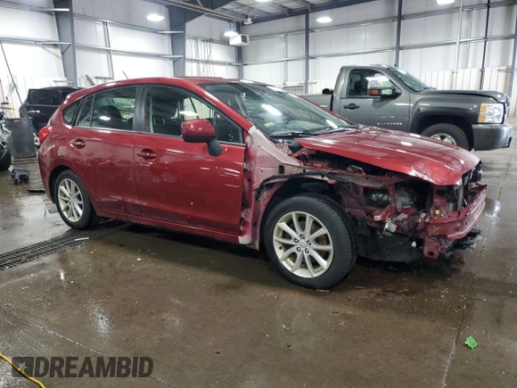 2014 Subaru Impreza Premium z VIN JF1GPAC63E8234969, wystawiony jako Copart lot #58352905 z przebiegiem 80 399 mil mil oraz Szkoda całkowita • Salvage title. Historia ofert i sprzedaży dostępna na DreamBid. Obrazek 4.