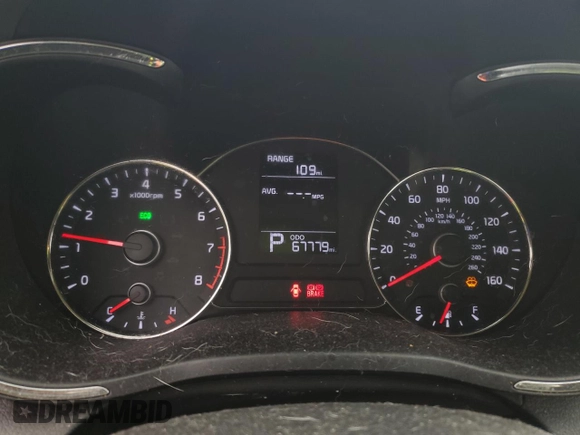 2016 Kia Forte LX with VIN KNAFX4A63G5593749, listed as a Copart auction lot 52703025 with 67,779 mi miles and Salvage Title. Bid and sale history available at carsss.com. Image 9.