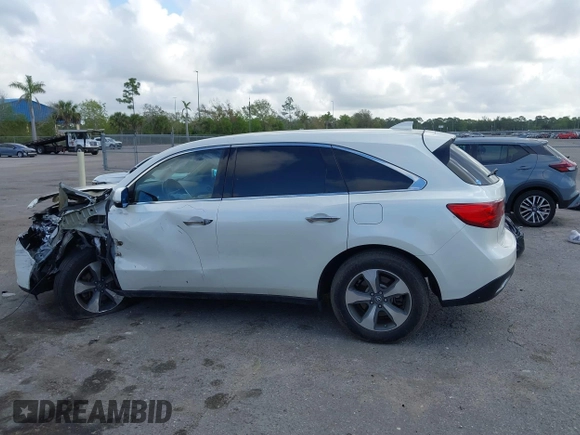 2016 Acura MDX with VIN 5FRYD3H24GB004738, listed as a IAAI auction lot 41571742 with 50,007 mi miles. Bid and sale history available at carsss.com. Image 15.