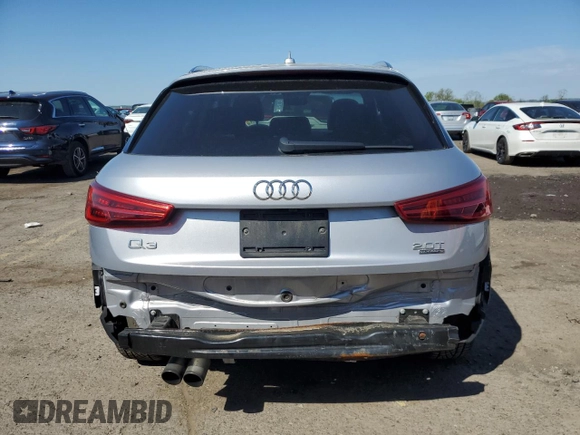 2016 Audi Q3 Premium Plus with VIN WA1EFCFS4GR020184, listed as a Copart auction lot 54449975 with 99,950 mi miles and Salvage Title. Bid and sale history available at carsss.com. Image 6.