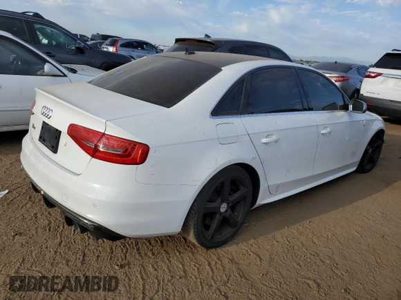 2013 Audi S4 Premium Plus with VIN WAUBGAFL3DA072335, listed as a Copart auction lot 73298004 with 96,735 mi miles and Salvage Title. Bid and sale history available at carsss.com. Image 3.
