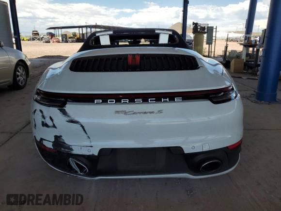 2021 Porsche 911 Carrera S with VIN WP0CB2A92MS248261, listed as a Copart auction lot 69262284 with 23,369 mi miles and Salvage Title. Bid and sale history available at carsss.com. Image 6.