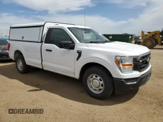 2021 Ford F-150 XL with VIN 1FTMF1CB2MKD46130, listed as a Copart auction lot 56657925 with 160,547 mi miles and Clean title. Bid and sale history available at DreamBid. Image 4.