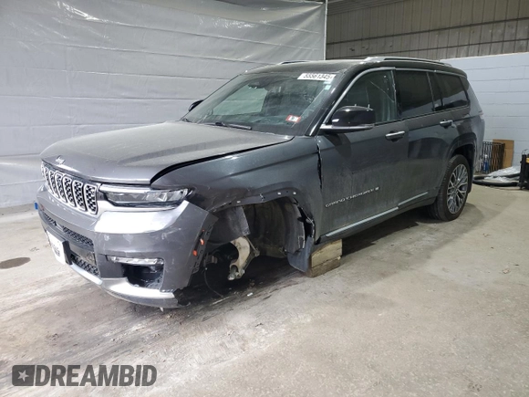 2022 Jeep Grand Cherokee Summit Reserve with VIN 1C4RJKET0N8590504, listed as a Copart auction lot 55561345 with 30,647 mi miles and Salvage title. Bid and sale history available at DreamBid. Image 1.