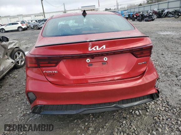 2024 Kia Forte GT-Line with VIN 3KPF54AD6RE779350, listed as a Copart auction lot 42765605 with 12,883 mi miles and Salvage Title. Bid and sale history available at carsss.com. Image 6.