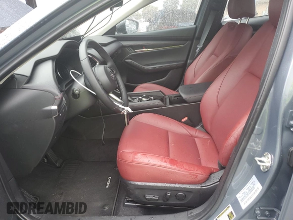 2025 Mazda 3 S Carbon Edition with VIN JM1BPBCM3S1767854, listed as a Copart auction lot 43643335 with 1,065 mi miles and Salvage Title. Bid and sale history available at DreamBid. Image 7.