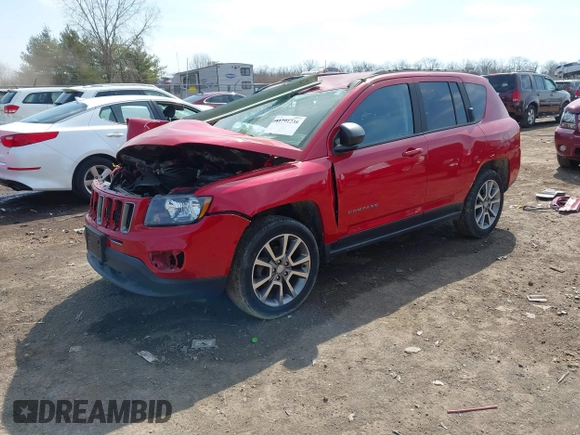 2017 Jeep Compass 75th Anniversary Edition with VIN 1C4NJDBB8HD101445, listed as a IAAI auction lot 41791238 with 35,526 mi miles. Bid and sale history available at carsss.com. Image 18.