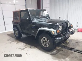 1998 Jeep Wrangler Sport with VIN 1J4FY19S4WP715824, listed as a IAAI auction lot 41382823 with 1 mi miles. Bid and sale history available at carsss.com. Image 1.