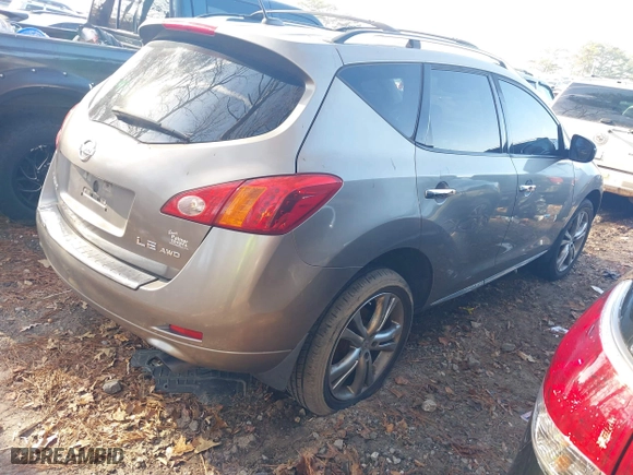 2010 Nissan Murano SL with VIN JN8AZ1MW9AW110515, listed as a IAAI auction lot 41123454 with 209,411 mi miles. Bid and sale history available at carsss.com. Image 4.