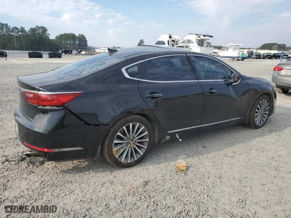 2017 Kia Cadenza Premium with VIN KNALC4J17H5042051, listed as a Copart auction lot 47125805 with 120734 miles and Salvage Title. Bid and sale history available at carsss.com. Image 3.