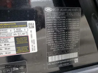 2020 Land Rover Range Rover with VIN SALGR2SU3LA589326, listed as a Copart auction lot 75936514 with 56,079 mi miles and Salvage title. Bid and sale history available at DreamBid. Image 14.