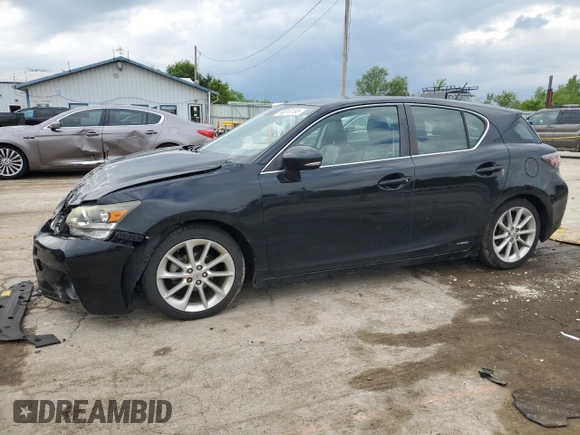 2011 Lexus CT 200h with VIN JTHKD5BH0B2026049, listed as a Copart auction lot 58810165 with 149,339 mi miles and Salvage title. Bid and sale history available at DreamBid. Image 1.