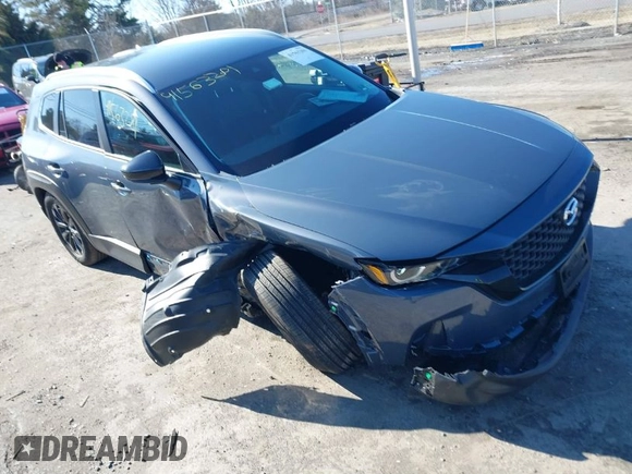 2024 Mazda CX-50 S Select with VIN 7MMVABAMXRN238079, listed as a IAAI auction lot 41563281 with 5,576 mi miles and . Bid and sale history available at DreamBid. Image 1.