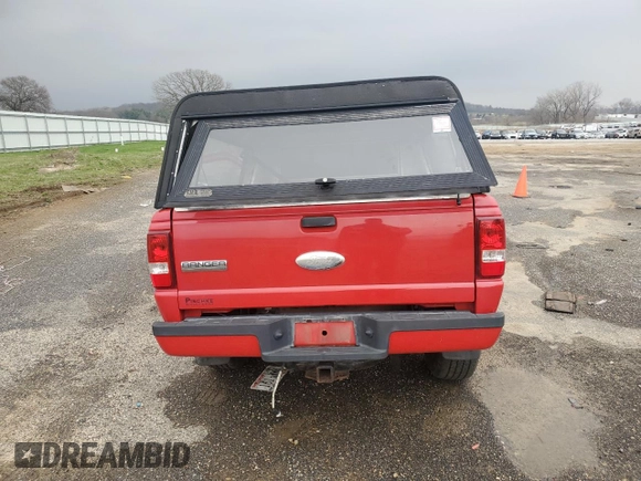 2006 Ford Ranger XL with VIN 1FTYR15EX6PA10585, listed as a Copart auction lot 53548325 with 0 mi miles and Non Repairable. Bid and sale history available at carsss.com. Image 6.