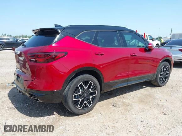 2024 Chevrolet Blazer RS с VIN 3GNKBERS2RS283650, выставлен на аукционе IAAI как лот 42205111 с пробегом 7 384 миль миль и . История ставок и продаж доступна на DreamBid. Изображение 4.