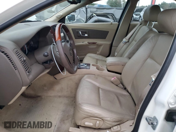 2007 Cadillac CTS with VIN 1G6DP577970100947, listed as a Copart auction lot 83350024 with 127,933 mi miles and Salvage Title. Bid and sale history available at carsss.com. Image 7.