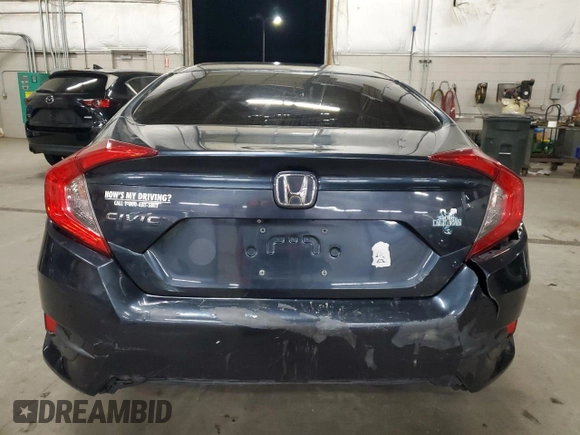 2017 Honda Civic LX with VIN 19XFC2F55HE219300, listed as a Copart auction lot 83662394 with 172,697 mi miles and Salvage Title. Bid and sale history available at DreamBid. Image 6.