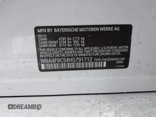 2017 BMW 4 Series 430i xDrive z VIN WBA4F9C54HG791712, wystawiony jako IAAI lot #41554381 z przebiegiem 106 013 mil mil oraz . Historia ofert i sprzedaży dostępna na DreamBid. Obrazek 9.