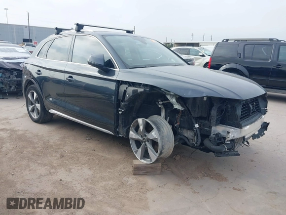2023 Audi Q5 Premium Plus with VIN WA1BBAFY4P2112508, listed as a IAAI auction lot 40892423 with 24,492 mi miles and . Bid and sale history available at DreamBid. Image 1.
