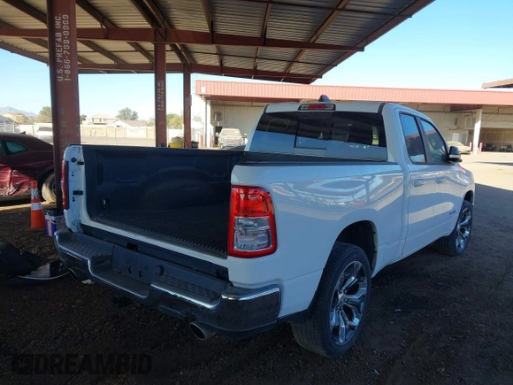 2020 Ram 1500 Big Horn with VIN 1C6RREBT9LN210581, listed as a IAAI auction lot 41654086 with 72,916 mi miles. Bid and sale history available at carsss.com. Image 4.