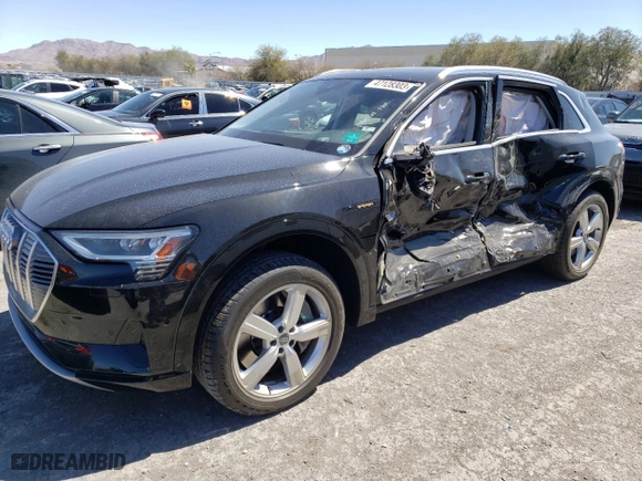 2019 Audi e-tron Premium Plus with VIN WA1LABGE0KB022279, listed as a Copart auction lot 47128303 with 0 mi miles. Bid and sale history available at carsss.com. Image 1.
