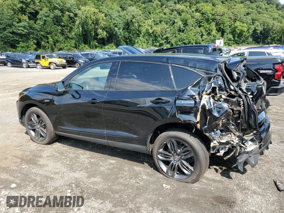 2023 Acura RDX w/A-Spec Package with VIN 5J8TC2H68PL021729, listed as a Copart auction lot 79398404 with 3,493 mi miles and Salvage title. Bid and sale history available at DreamBid. Image 2.