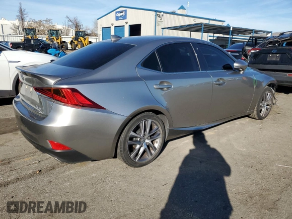 2020 Lexus IS 300 with VIN JTHDA1D25L5107518, listed as a Copart auction lot 87176444 with 20,664 mi miles and Salvage title. Bid and sale history available at DreamBid. Image 3.