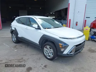 2025 Hyundai Kona SE with VIN KM8HACAB7SU222737, listed as a IAAI auction lot 42113828 with 1 mi miles. Bid and sale history available at carsss.com. Image 1.