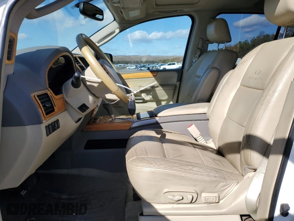 2009 Infiniti QX56 with VIN 5N3AA08C29N901728, listed as a Copart auction lot 45585905 with 107,649 mi miles and Salvage Title. Bid and sale history available at carsss.com. Image 7.
