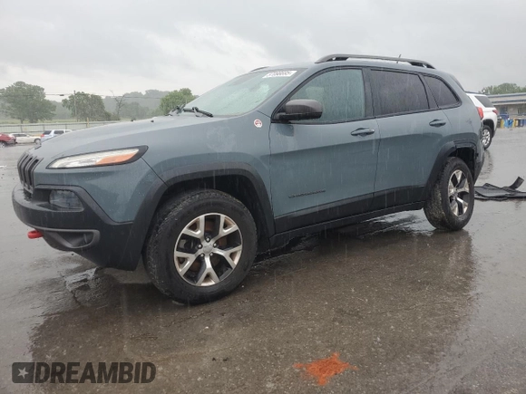 2014 Jeep Cherokee Trailhawk z VIN 1C4PJMBS7EW236960, wystawiony jako Copart lot #57098695 z przebiegiem 159 065 mil mil oraz Czysty tytuł • Clean title. Historia ofert i sprzedaży dostępna na DreamBid. Obrazek 1.