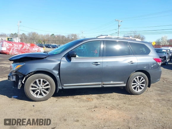 2014 Nissan Pathfinder SL z VIN 5N1AR2MM2EC701997, wystawiony jako IAAI lot #41984553 z przebiegiem 115 270 mil mil oraz . Historia ofert i sprzedaży dostępna na DreamBid. Obrazek 14.