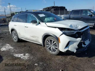 2024 Infiniti QX60 Autograph with VIN 5N1DL1HU8RC331986, listed as a IAAI auction lot 41452452 with 29,079 mi miles and . Bid and sale history available at DreamBid. Image 1.