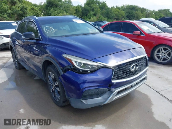 2017 Infiniti QX30 Premium with VIN SJKCH5CR9HA035085, listed as a IAAI auction lot 42675557 with Not provided miles and . Bid and sale history available at DreamBid. Image 1.