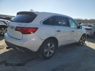 2014 Acura MDX with VIN 5FRYD3H25EB007614, listed as a Copart auction lot 87390964 with 0 mi miles and Clean Title. Bid and sale history available at carsss.com. Image 3.