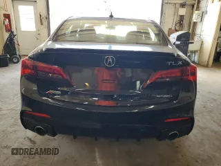 2020 Acura TLX w/A-Spec Pkg with VIN 19UUB3F66LA002442, listed as a Copart auction lot 57103055 with 92,005 mi miles and Salvage title. Bid and sale history available at DreamBid. Image 6.