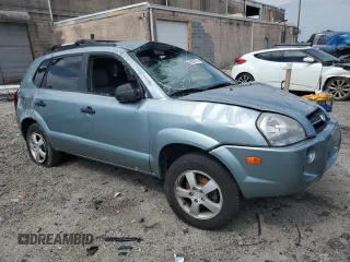 2007 Hyundai Tucson GLS with VIN KM8JM12B27U493059, listed as a Copart auction lot 66892704 with 36,562 mi miles and Salvage Title. Bid and sale history available at carsss.com. Image 4.