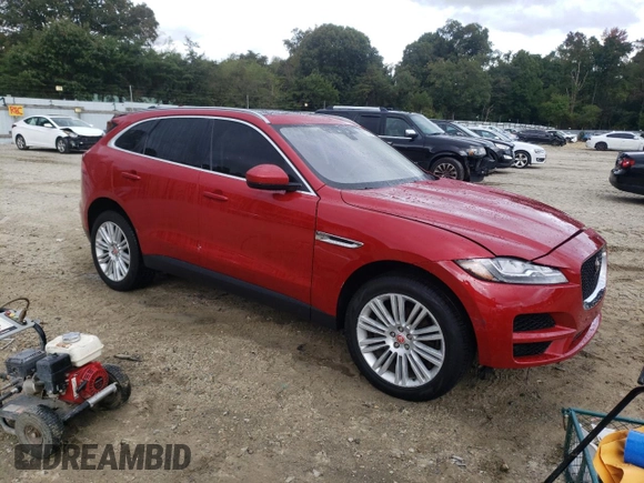 2018 Jaguar F-Pace 30t Portfolio with VIN SADCN2GX3JA288772, listed as a Copart auction lot 73749634 with 72,754 mi miles and Salvage title. Bid and sale history available at DreamBid. Image 4.