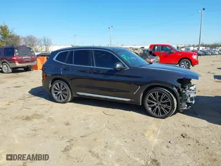 2022 BMW X3 sDrive30i with VIN 5UX43DP06N9M38769, listed as a IAAI auction lot 41260254 with 56,191 mi miles. Bid and sale history available at carsss.com. Image 13.