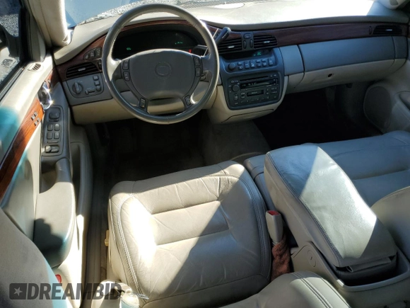 2003 Cadillac DeVille with VIN 1G6KD54YX3U169808, listed as a Copart auction lot 50146185 with 91,249 mi miles and Salvage Title. Bid and sale history available at carsss.com. Image 8.
