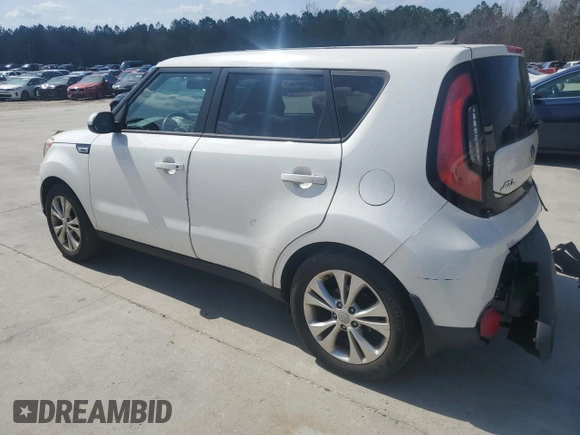 2014 Kia Soul + with VIN KNDJP3A59E7083356, listed as a Copart auction lot 48761685 with 57,386 mi miles and Salvage Title. Bid and sale history available at carsss.com. Image 2.