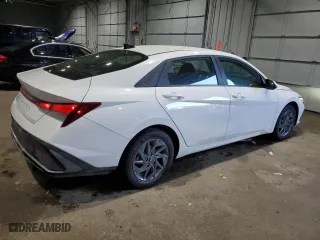 2024 Hyundai Elantra SEL with VIN KMHLM4DG6RU681721, listed as a Copart auction lot 45132305 with 12,633 mi miles and Salvage Title. Bid and sale history available at carsss.com. Image 3.