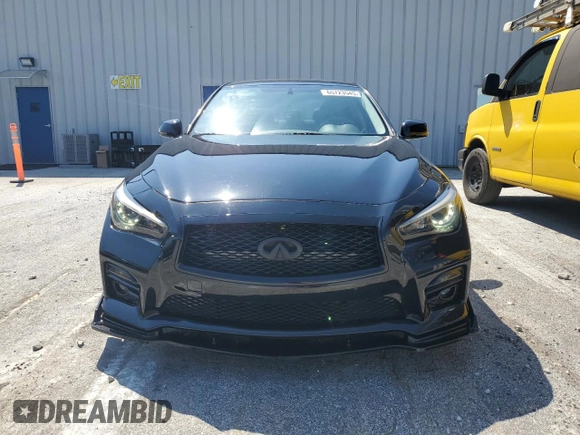 2015 Infiniti Q50 with VIN JN1BV7AP6FM349747, listed as a Copart auction lot 65723545 with 108,795 mi miles and Salvage title. Bid and sale history available at DreamBid. Image 5.