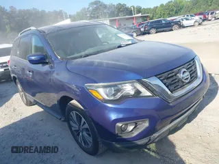 2017 Nissan Pathfinder SV z VIN 5N1DR2MM9HC616253, wystawiony jako IAAI lot #42333509 z przebiegiem 126 551 mil mil oraz . Historia ofert i sprzedaży dostępna na DreamBid. Obrazek 1.