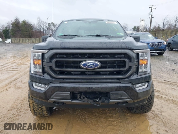 2023 Ford F-150 XL with VIN 1FTEW1EP0PFA07487, listed as a IAAI auction lot 41524699 with 22,730 mi miles. Bid and sale history available at carsss.com. Image 12.