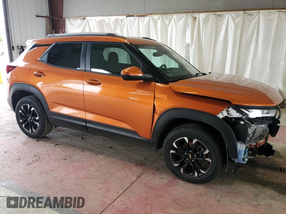 2022 Chevrolet TrailBlazer LT with VIN KL79MRSL7NB038700, listed as a Copart auction lot 59368614 with 34,463 mi miles and Salvage Title. Bid and sale history available at DreamBid. Image 4.