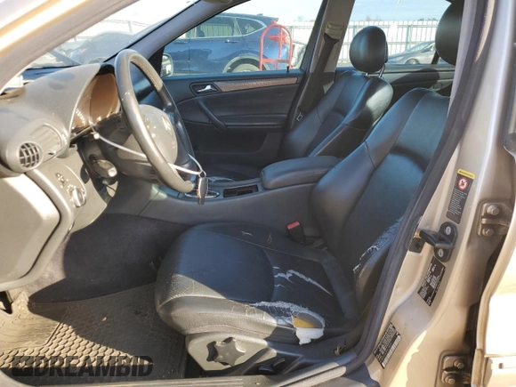 2003 Mercedes-Benz C 230 Kompressor with VIN WDBRF40J43F413609, listed as a Copart auction lot 78871514 with 175,748 mi miles and Salvage Title. Bid and sale history available at DreamBid. Image 7.