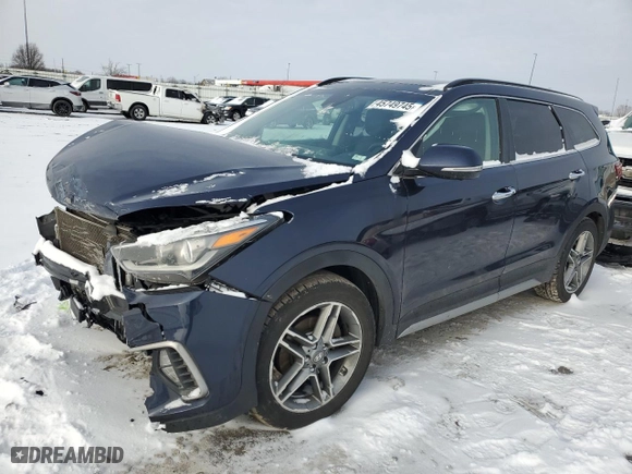 2017 Hyundai Santa Fe Limited Ultimate with VIN KM8SRDHFXHU175080, listed as a Copart auction lot 45749745 with 140,956 mi miles and Salvage Title. Bid and sale history available at carsss.com. Image 1.