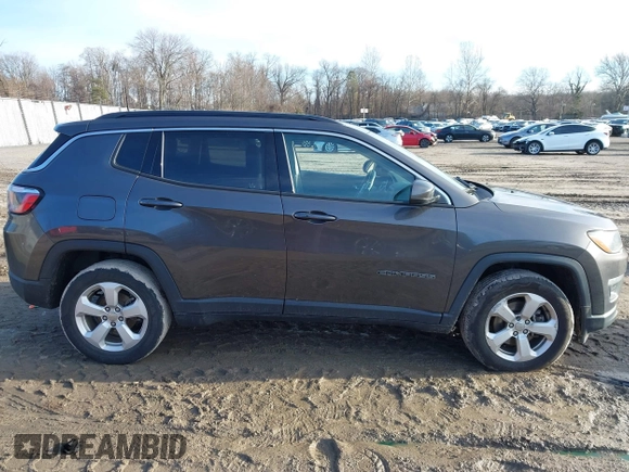 2018 Jeep Compass Latitude with VIN 3C4NJDBB0JT316396, listed as a IAAI auction lot 41482668 with 65,340 mi miles and . Bid and sale history available at DreamBid. Image 13.